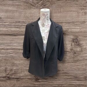 Women's Torrid Size 2 Black Lined Blazer Jacket 26"Chest